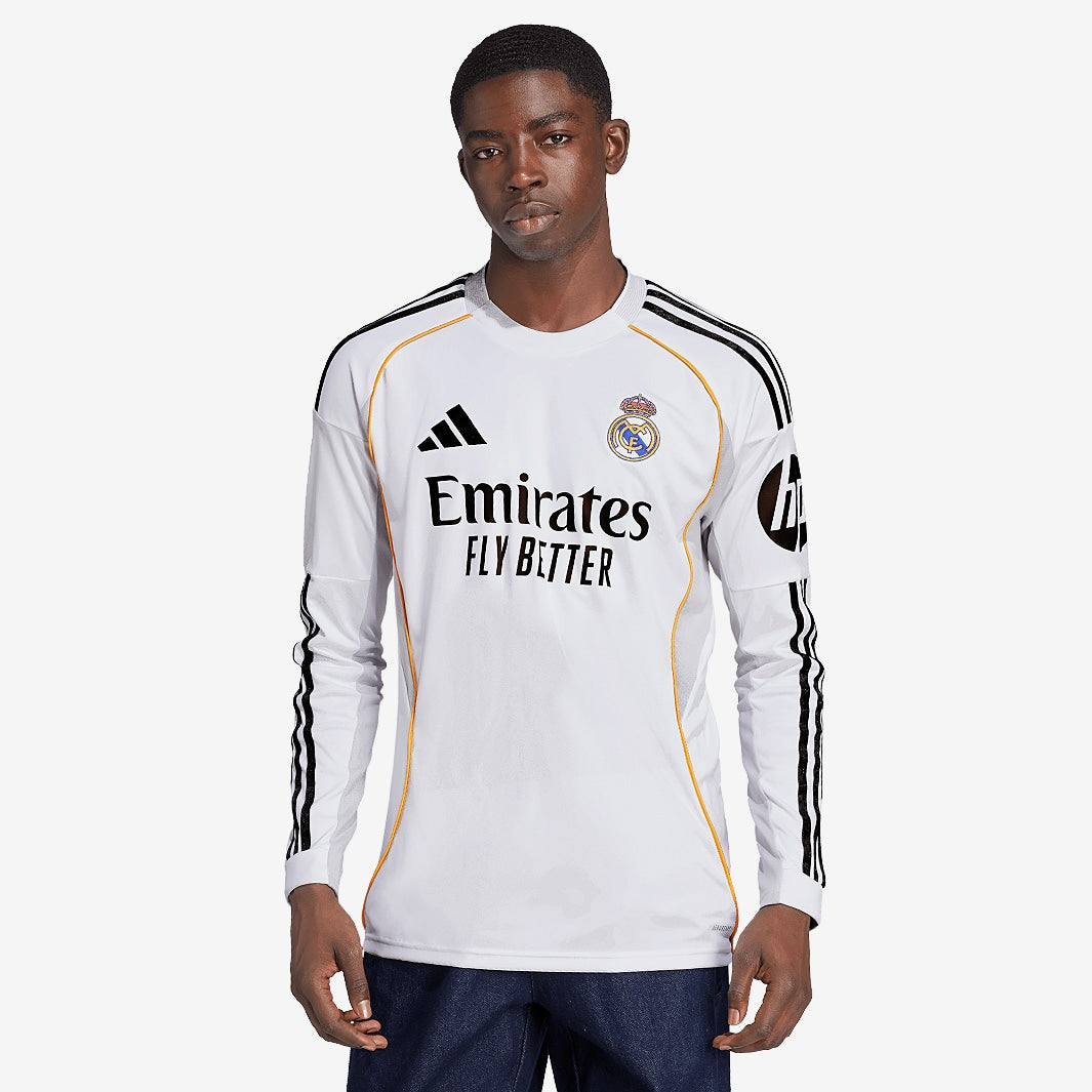Adidas Real Madrid 25/26 LS Home Shirt