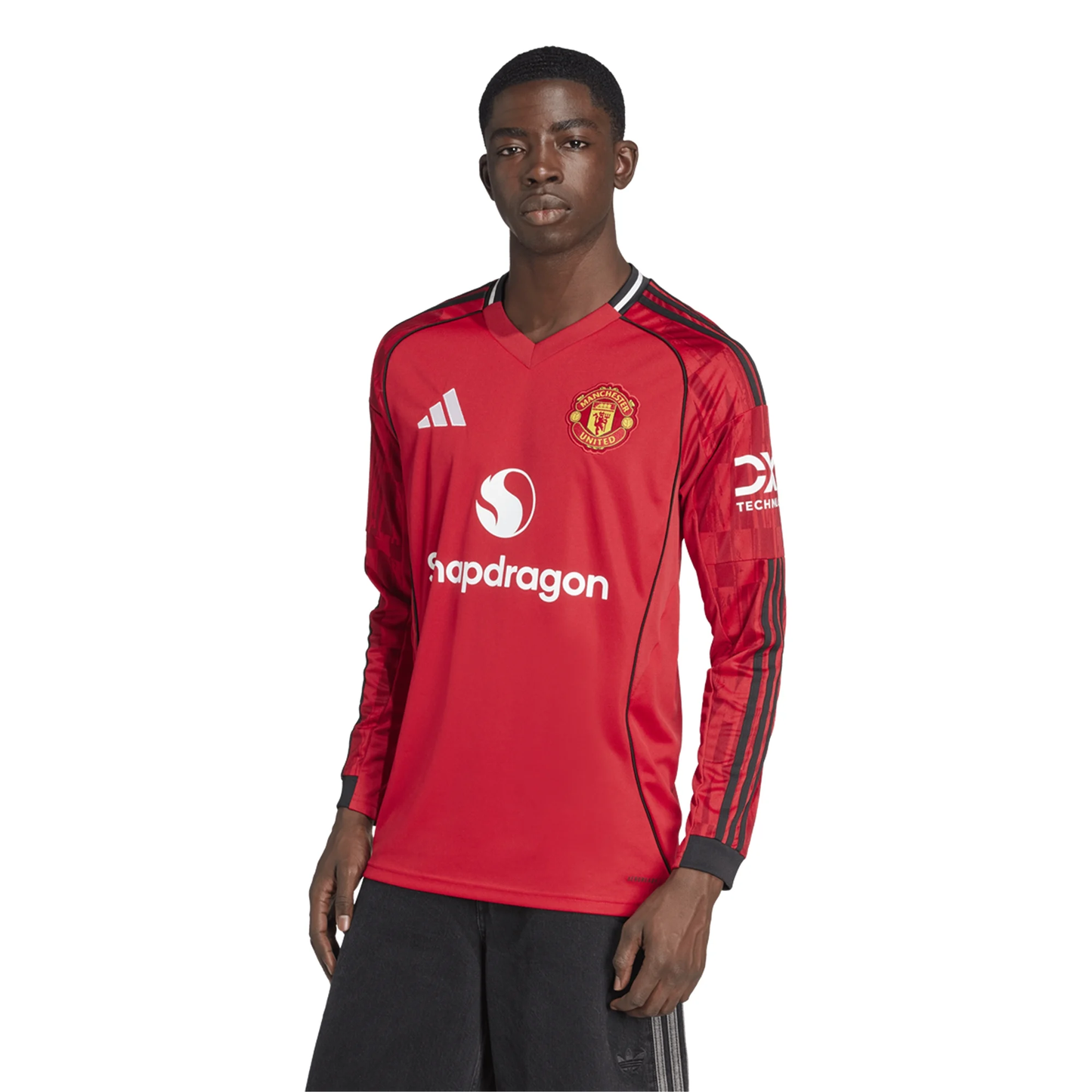 Adidas Manchester United Long Sleeve Home Jersey 25/26