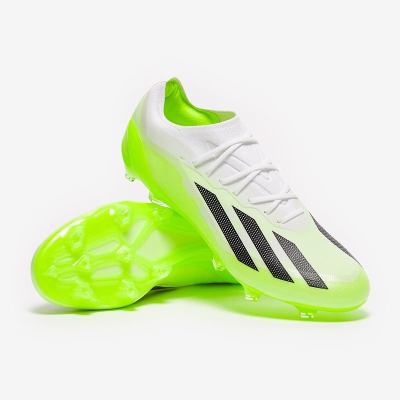 Adidas X Crazyfast.1 FG White/Core Black/Lucid Lemon