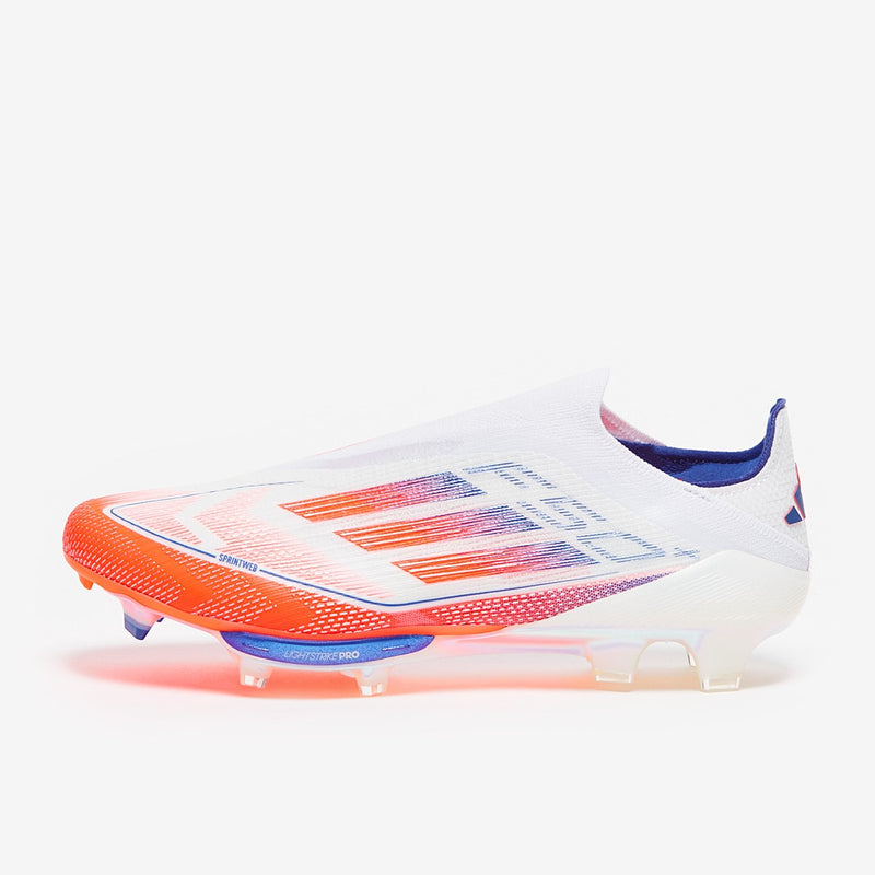 adidas F50+ FG - White/Solar Red/Lucid Blue