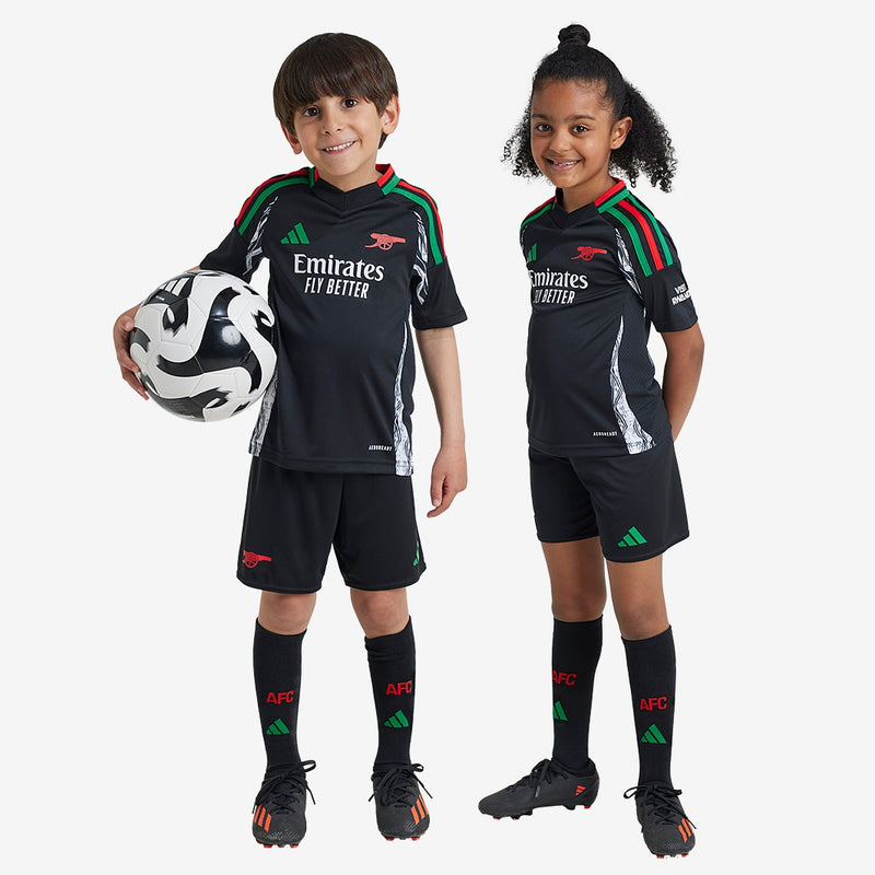 Adidas Arsenal 24/25 Kids Away Kit - Black