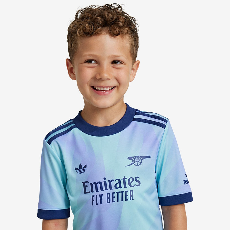 Arsenal 24/25 Kids Third Kit - Clear Aqua/Light Flash Purple