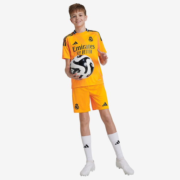 Real Madrid 24/25 Kids Away Kit - Crew Orange