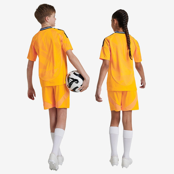 Real Madrid 24/25 Kids Away Kit - Crew Orange