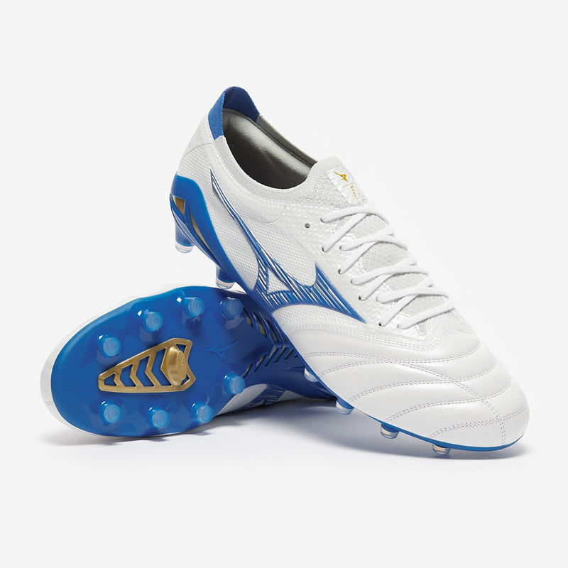 Mizuno Morelia Neo IV - FG White/Laser Blue/Laser Blue