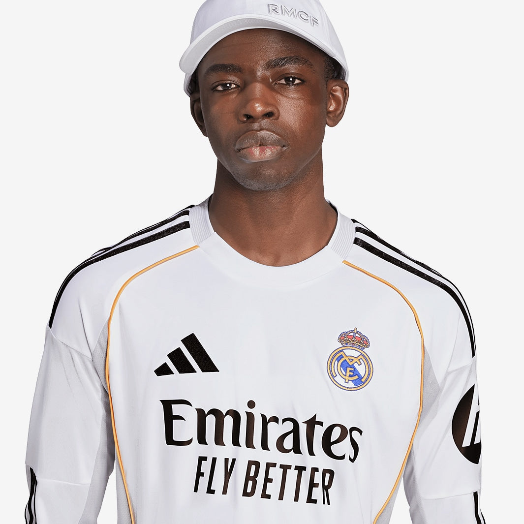 Adidas Real Madrid 25/26 LS Home Shirt