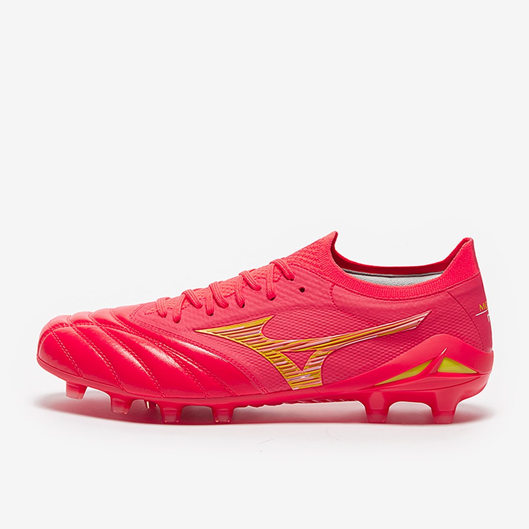 Mizuno Morelia Neo IV FG - Fiery Coral/Bolt