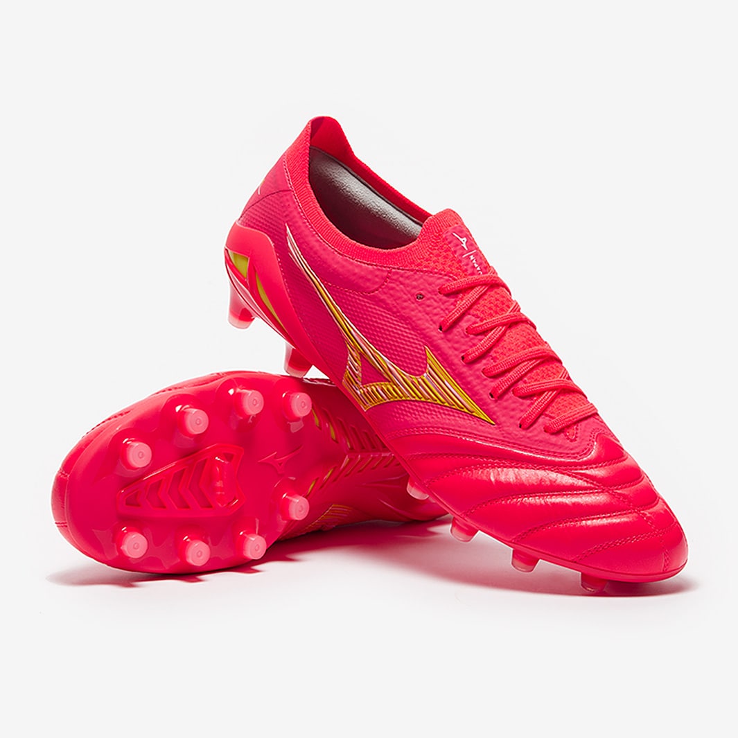 Mizuno Morelia Neo IV FG - Fiery Coral/Bolt